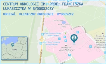 ODDZIAĹ KLINICZNY ONKOLOGII - CENTRUM ONKOLOGII IM. PROF. FRANCISZKA ŁUKASZCZYKA W BYDGOSZCZY - DR. I.ROMANOWSKIEJ 2, BYDGOSZCZ