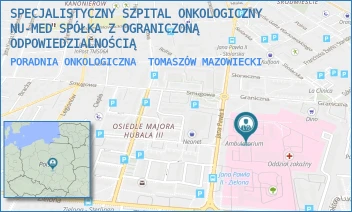 PORADNIA ONKOLOGICZNA - SPECJALISTYCZNY SZPITAL ONKOLOGICZNY NU-MED SPÓŁKA Z OGRANICZONĄ ODPOWIEDZIALNOŚCIĄ - UL. JANA PAWŁA II 35, TOMASZÓW MAZOWIECKI