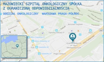 ODDZIAŁ ONKOLOGICZNY - MAZOWIECKI SZPITAL ONKOLOGICZNY SPÓŁKA Z OGRANICZONĄ ODPOWIEDZIALNOŚCIĄ - ALEJA "SOLIDARNOŚCI" 10, WARSZAWA PRAGA-PÓŁNOC