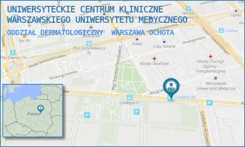 ODDZIAŁ DERMATOLOGICZNY - UNIWERSYTECKIE CENTRUM KLINICZNE WARSZAWSKIEGO UNIWERSYTETU MEDYCZNEGO - KOSZYKOWA 82A,  WARSZAWA OCHOTA