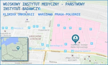 KLINIKA ONKOLOGII - WOJSKOWY INSTYTUT MEDYCZNY - PAŃSTWOWY INSTYTUT BADAWCZY - SZASERÓW 128, WARSZAWA PRAGA-POŁUDNIE