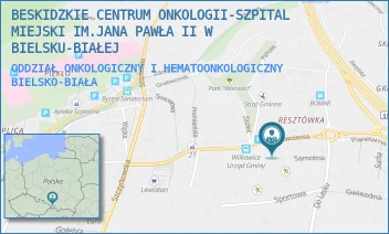 ODDZIAŁ ONKOLOGICZNY I HEMATOONKOLOGICZNY - BESKIDZKIE CENTRUM ONKOLOGII-SZPITAL MIEJSKI IM.JANA PAWŁA II W BIELSKU-BIAŁEJ - UL. WYZWOLENIA 18, BIELSKO-BIAŁA