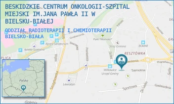 ODDZIAŁ RADIOTERAPII I CHEMIOTERAPII - BESKIDZKIE CENTRUM ONKOLOGII-SZPITAL MIEJSKI IM.JANA PAWŁA II W BIELSKU-BIAŁEJ - UL. WYZWOLENIA 18, BIELSKO-BIAŁA